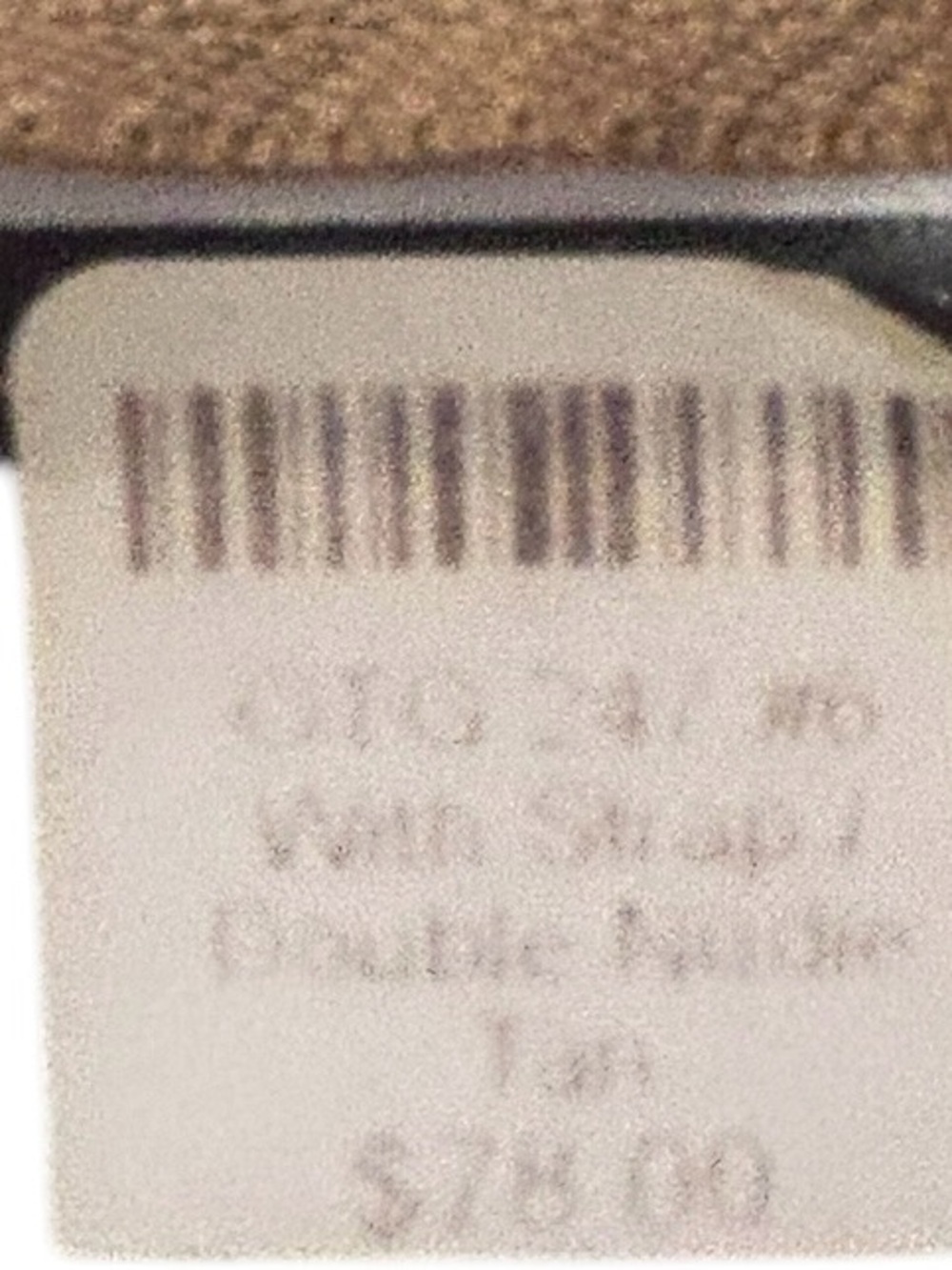 NWT On the go OTG247 Clear Crossbody Bag Tan Trim Adjustable Strap gold zip pull - Picture 7 of 8
